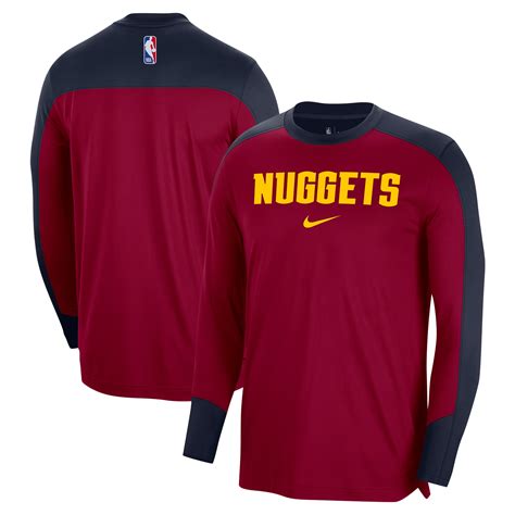 Mens Denver Nuggets Nike Red 202425 Authentic Pre Game Legend Long