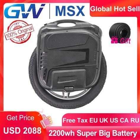 Newest Gotway Msuper X Plus 100v 2200wh 19inch Electric Unicycle 2000w