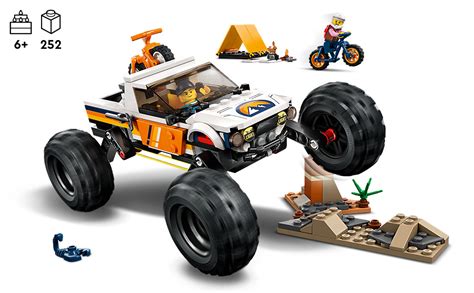 LEGO City 4x4 Off Roader Adventures 60387 Building Toy Camping Set