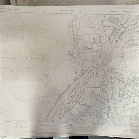 Vintage Ordnance Survey Map Of Newtownbreda Belfast On The Square Emporium