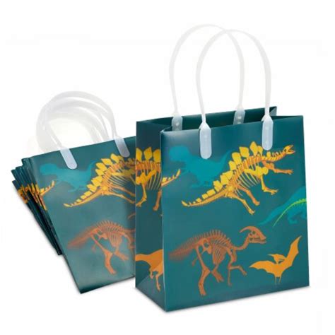 Dinosaur Party Favor T Bags With Handles For Kids Birthday Supplies