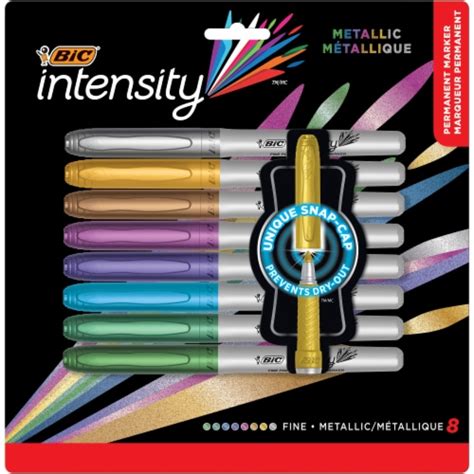 BIC Intensity Fine Metallic Markers Assorted 8 Pk Kroger