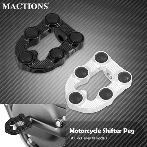 Motorcycle Shift Lever Shifter Foot Peg Pedal Black Chrome For Harley