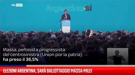 Elezioni Argentina Massa In Testa Ballottaggio Con Milei YouTube