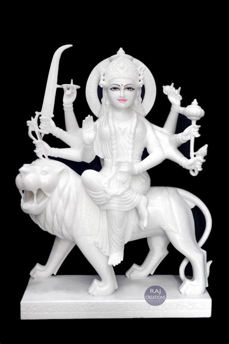 Raj Creations Marble Goddess Durga Statue at Rs 160000 in Jaipur | ID ...