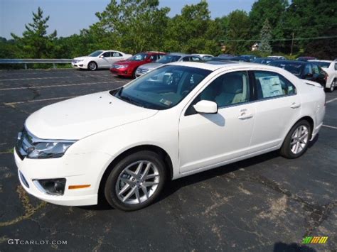 White Suede 2012 Ford Fusion Sel V6 Awd Exterior Photo 68775065