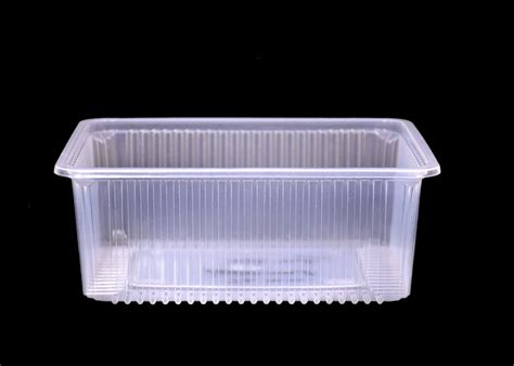 Transparent Plain 1250 Ml Big PP Rectangular Sweet Box For Packaging