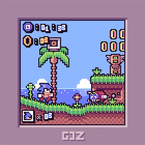 Sonic Mockup | Cool pixel art, Pixel art games, Pixel art design