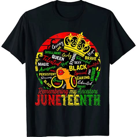 Graphic Letter Print T Shirt Remembering My Ancestors African