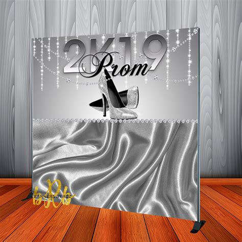 Silver Prom Bling Backdrop Step And Repeat Designed Printed And Shipp