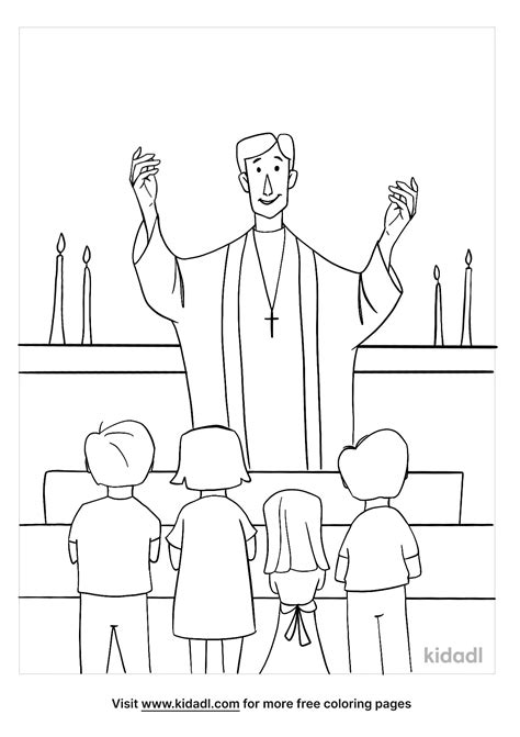 Catholic Coloring Pages For Mass