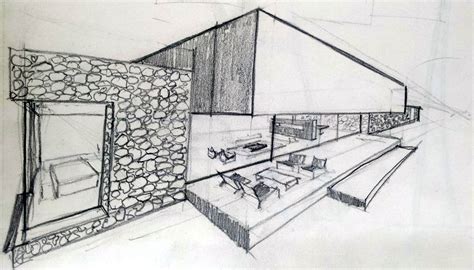 Bocetos De Arquitectura Dibujo A Lápiz Piedra Y Blanco Imagenes De