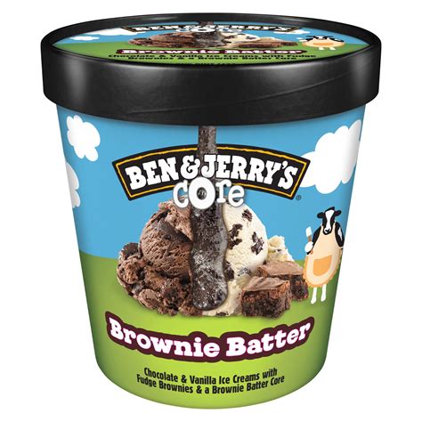 Ben And Jerrys Core Brownie Batter Chocolate And Vanilla Ice Cream 16