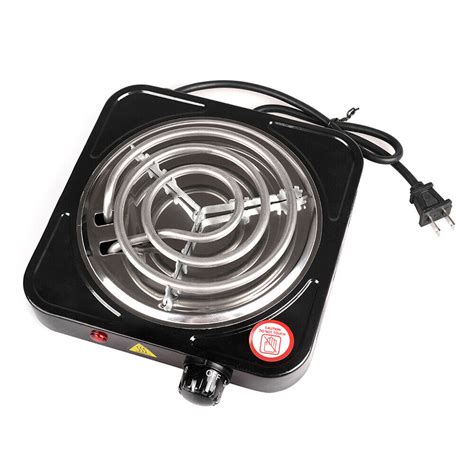 1000w Portable Single Electric Burner Hot Plate Camping Stove Stainless 110v Ebay