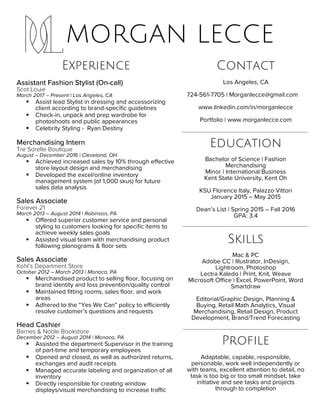 Morgan Lecce Resume Pdf