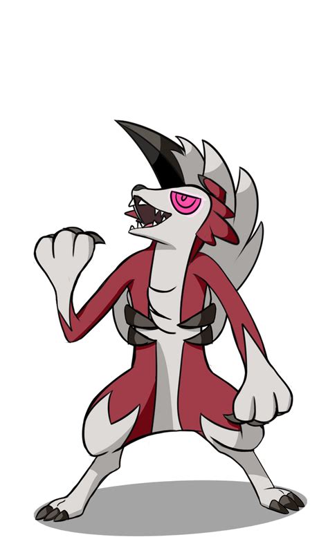 Lycanroc Midnight Form By Daromius On Deviantart