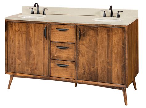 Mid Century Modern Bathroom Vanity Cabinet From Dutchcrafters Amish