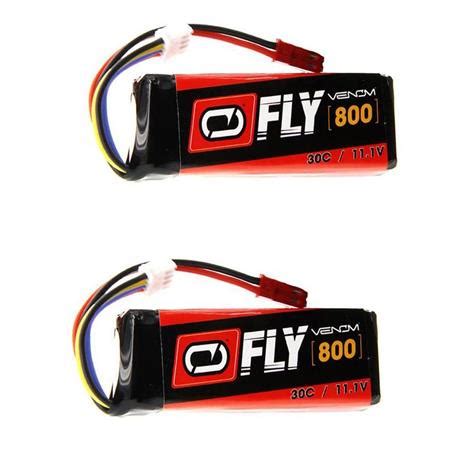 Venom Fly 30C 3S 800mAh 11 1V LiPo Battery With JST Plug 2 Pack