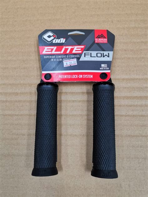 Odi Elite Flow Lock On Handlebar Grips Black Sports Equipment