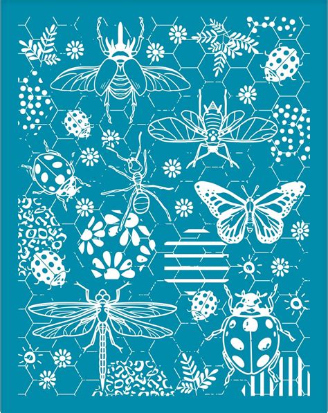 Amazon Olycraft X Inch Clay Stencils Garden Insects Non