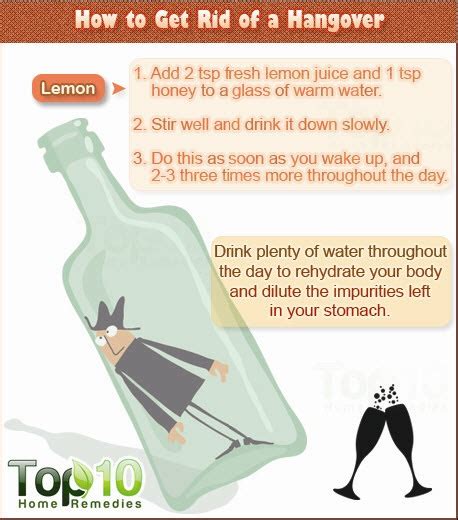 How To Get Rid Of A Hangover Top 10 Home Remedies