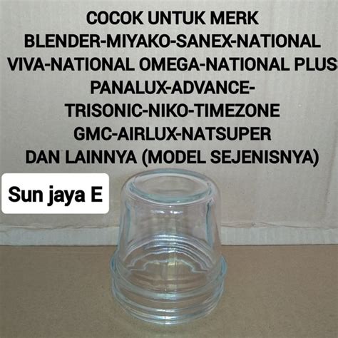 Jual Gelas Blender Miyako Nasional Sanex Gmc DLL Gelas Bumbu