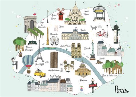 Printable Map Of Paris For Kids Adams Printable Map