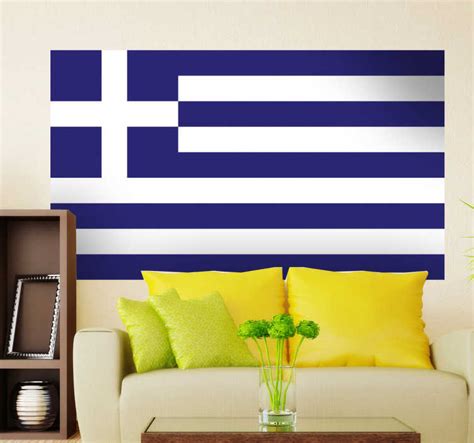 Greece Flag Sticker - TenStickers