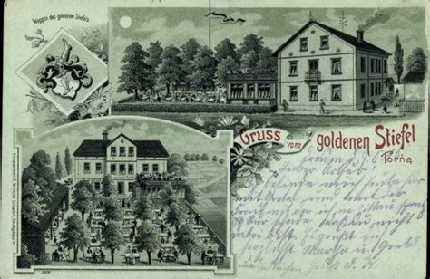 Mondschein Wappen Litho Dresden S Dost Torna Gasthaus Akpool De