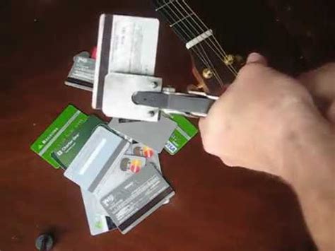 Guitar Picks From Credit Cards In 5 Seconds The Pick Punch How To Make