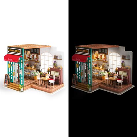 Diy Miniature House Coffee Shop Robotime Touch Of Modern