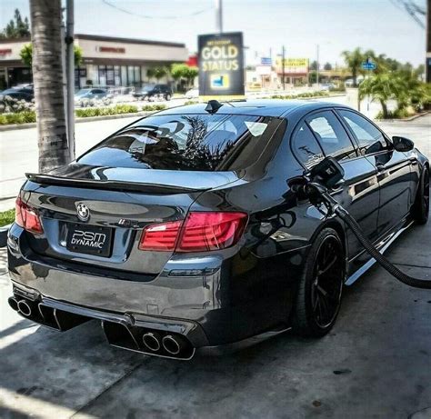 Custom Bmw 535i At Gas Station