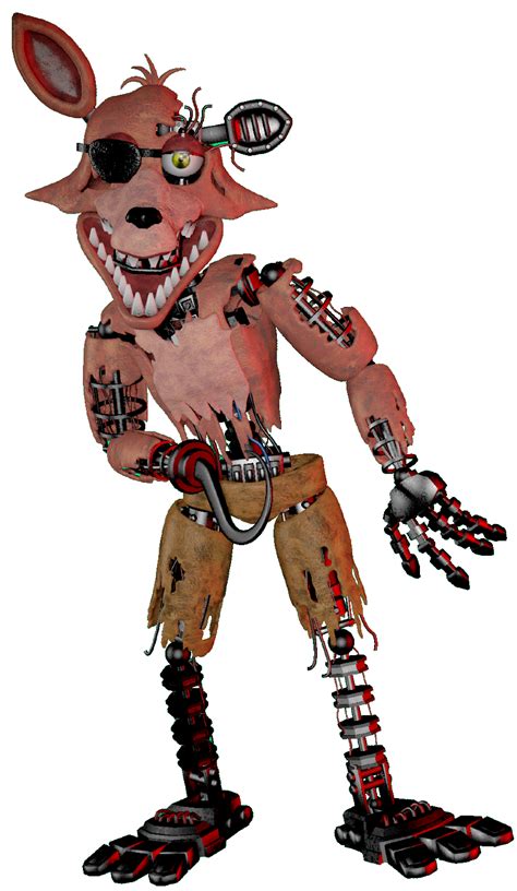 Withered Foxy Render By Darealccc On Deviantart