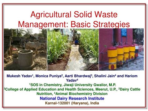 Ppt Agricultural Solid Waste Management Basic Strategies Powerpoint