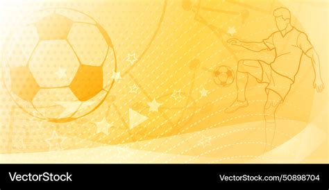 Football Themed Background Royalty Free Vector Image