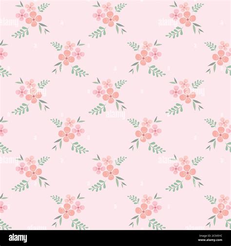 Vintage Pink Floral Background