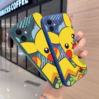 Capa De Silicone Flexível Estampa De Pikachu Fina Anti Impacto Para