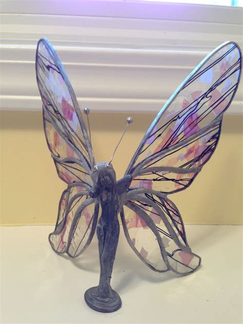 Pewter Fairy With Stained Glass Wings ©m C 85 From Corn Hill Arts Festival Patterns In