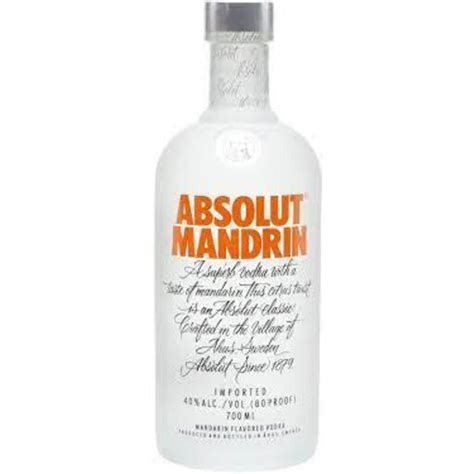 Absolut Mandrin Flavored Vodka 750ml Nationwide Liquor