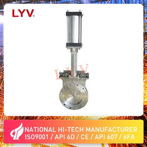 DN200 Pn16 SS304 SS316 Flange Wafer Lug Types Knife Gate Valve With