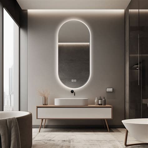 Ymir Oval Custom Led Mirror With Demister Inyouths