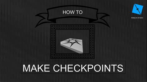 How To Build A Checkpoint In Roblox Studio Youtube