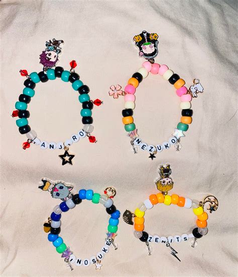 I Wanted To Share This Set Of Demon Slayer Kandi I Made I Love Them So