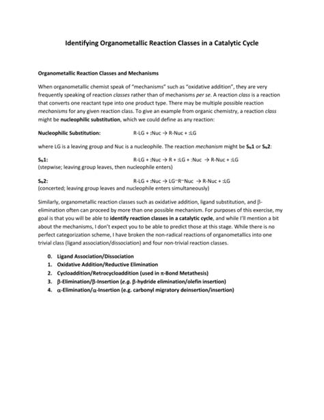 OrganometallicReactionsWorksheet