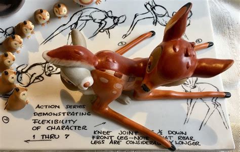 Bambi Th Year Model Sheet Figural Scene Disney New Old Stock