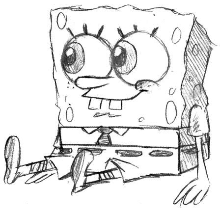 Spongebob Pencil Sketches Ii By Dwightyoakamfan On Deviantart