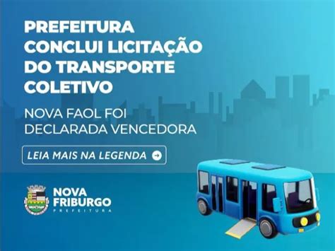 Prefeitura De Nova Friburgo Conclui Licitação Do Transporte Coletivo Jornal Da Região