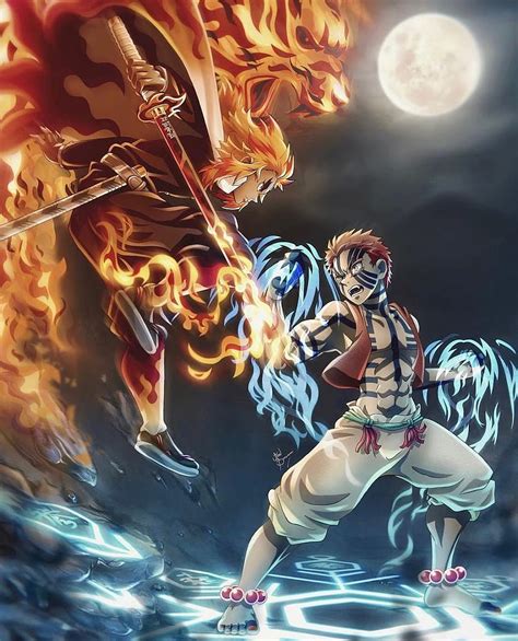 Discover Rengoku Vs Akaza Wallpaper Super Hot In Cdgdbentre Hot