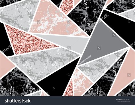 Marble Seamless Background Geometric Shapes Pink Stock Vector (Royalty ...