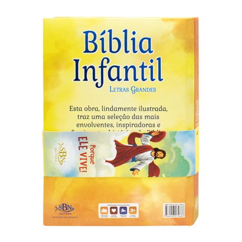 Livro Bíblia Infantil Letras Grandes Edição Comemorativa TodoLivro